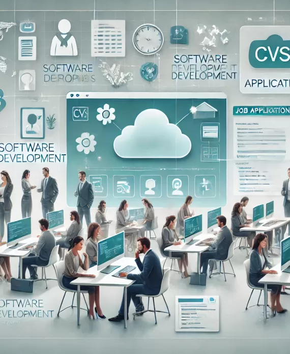 Equipo de trabajo desarrollando código en la nube.