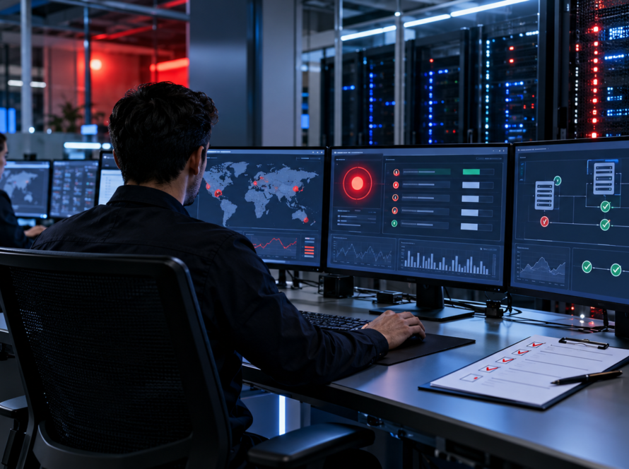 Centro de operaciones de seguridad durante la respuesta urgente a PHP2Shell
